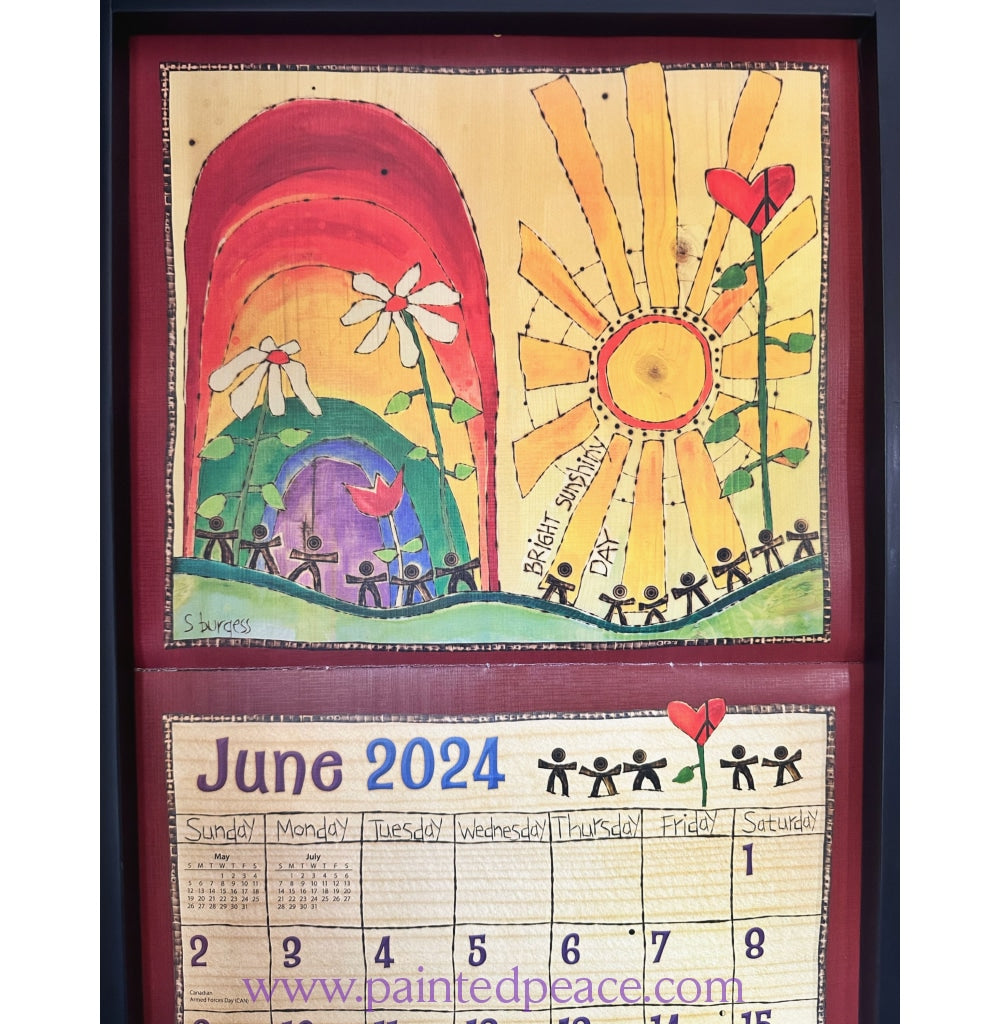 2024 Painted Peace Calendar Painted Peace the Art of Stephanie Burgess