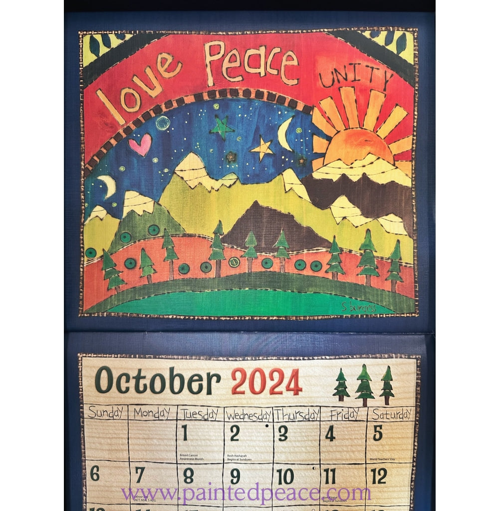 2024 Painted Peace Calendar Painted Peace the Art of Stephanie Burgess