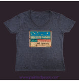 Blue Is My Favorite Color Women’s V-Neck Heather Navy / Small (S)