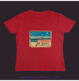 Blue Is My Favorite Color Women’s V-Neck Red / Small (S)