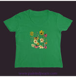 Count Your Blossoms Women’s V-Neck Irish Green / Small (S)