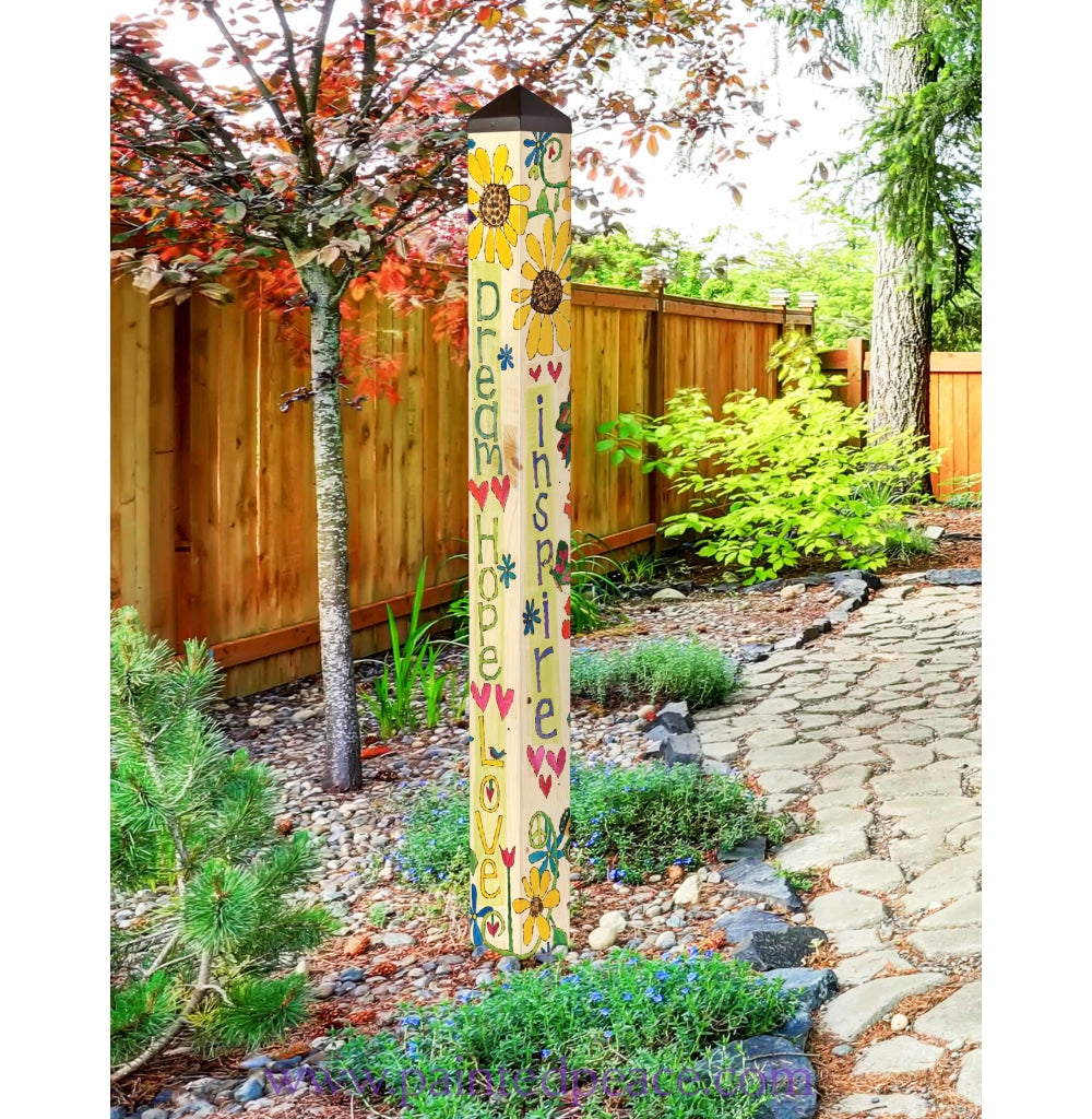 Dream Hope Love And Inspired Art Pole 60 NEW Painted Peace The   Dream Hope Love And Inspired Art Pole 60 New 260 1024x1024 