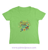 Dream Hope Love Inspire Women’s V-Neck Lime / Small (S)