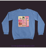 I’m With Her (Kitty) Sweatshirt Flo Blue / Small (S)