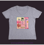 I’m With Her (Kitty) Women’s V-Neck Sport Grey / Small (S)