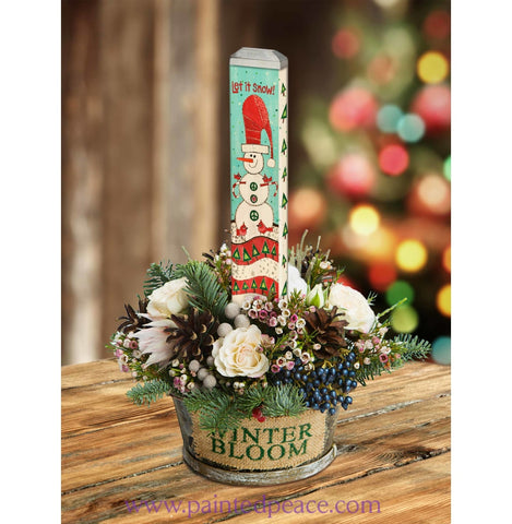 Let It Snow Mini Art Pole 13 - New