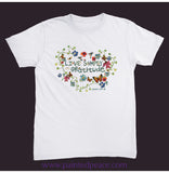 Live Simply Unisex Tee White / Small (S)