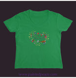 Live Simply Women’s V-Neck Irish Green / Small (S)