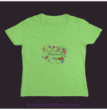 Live Simply Women’s V-Neck Lime / Small (S)