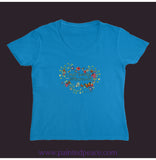 Live Simply Women’s V-Neck Sapphire / Small (S)