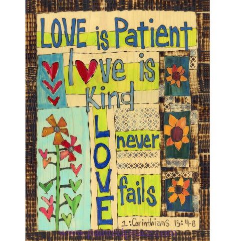 Love Is Patient Magnet - Metal