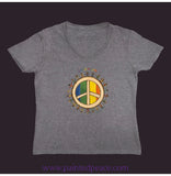 Love Is Women’s V-Neck Graphite Heather / Small (S)