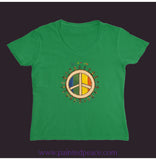 Love Is Women’s V-Neck Irish Green / Small (S)