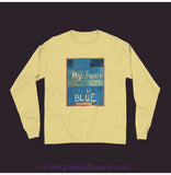 My Favorite Color Is Blue Long Sleeve Shirt Butter / Small (S)