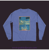 My Favorite Color Is Blue Long Sleeve Shirt Flo / Small (S)