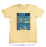 My Favorite Color Is Blue Unisex Tee - New Butter / Small (S)