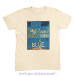 My Favorite Color Is Blue Unisex Tee - New Ivory / Small (S)