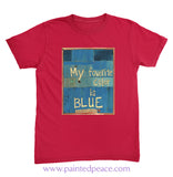 My Favorite Color Is Blue Unisex Tee - New Red / Small (S)