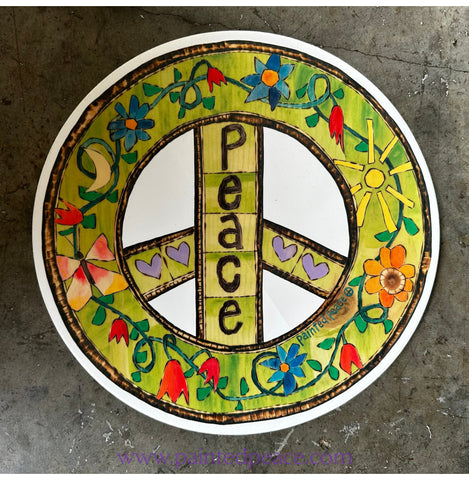 Peace 12’’ Round Sticker