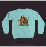 Peace Love Dog Sweatshirt Chalky Mint / Small (S)