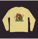 Peace Love Dog Unisex Long Sleeve Tee - New Butter / Small (S)