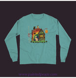 Peace Love Dog Unisex Long Sleeve Tee - New Seafoam / Small (S)