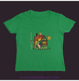 Peace Love Dog Women’s V-Neck Irish Green / Small (S)