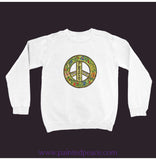 Peace Sweatshirt White / Small (S)