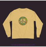 Peace Unisex Long Sleeve Tee Mustard / Small (S)