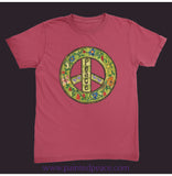 Peace Unisex Tee Crimson / Small (S)