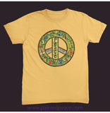 Peace Unisex Tee Mustard / Small (S)