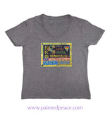 Vote For Our Rights Women’s V-Neck Graphite Heather / Small (S)