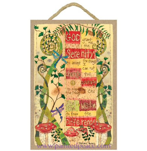 Serenity Prayer Wooden Sign