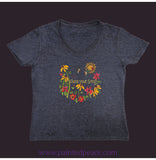 Share Your Song Women’s V-Neck Heather Navy / Small (S)