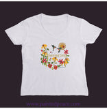 Share Your Song Women’s V-Neck White / Small (S)