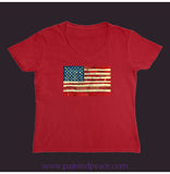 United We Stand Women’s V-Neck Red / Small (S)