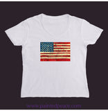 United We Stand Women’s V-Neck White / Small (S)