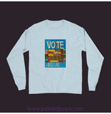 Vote Blue Unisex Long Sleeve Tee Chambray / Small (S)