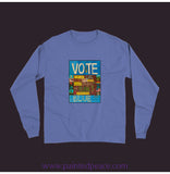 Vote Blue Unisex Long Sleeve Tee Flo / Small (S)