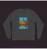 Vote Blue Unisex Long Sleeve Tee Pepper / Small (S)