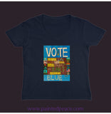 Vote Blue Women’s V-Neck Tee Navy / Small (S)