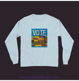 Vote Unisex Long Sleeve Shirt Chambray / Small (S)