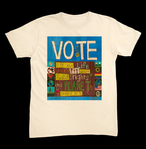 Vote Unisex Tee Ivory / Small (S)