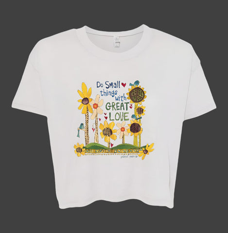 Do Small Things With Great Love Crop Tee